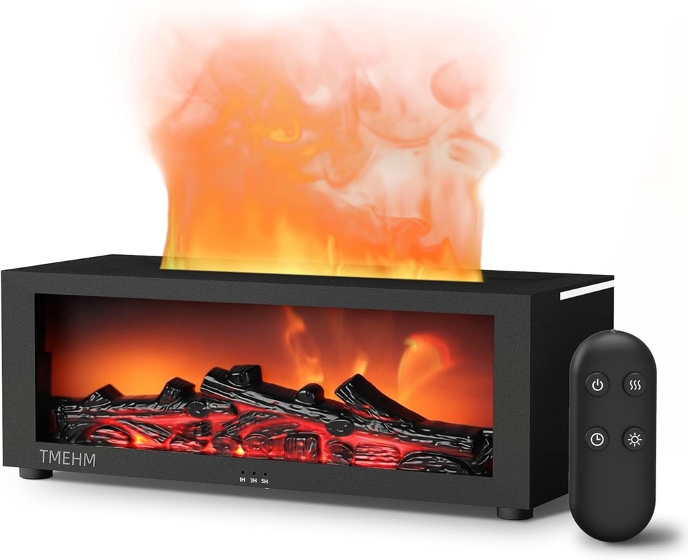 Fireplace Fle Air Diffuser Humidifier, 7 Colors Aromatherapy ential