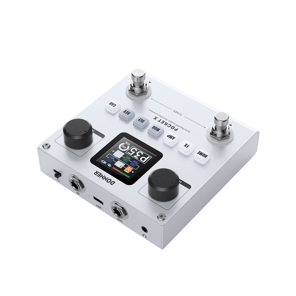 Donner Pocket X Multi Effects Pedal Multi Effects Processor Rechargeable Pedal