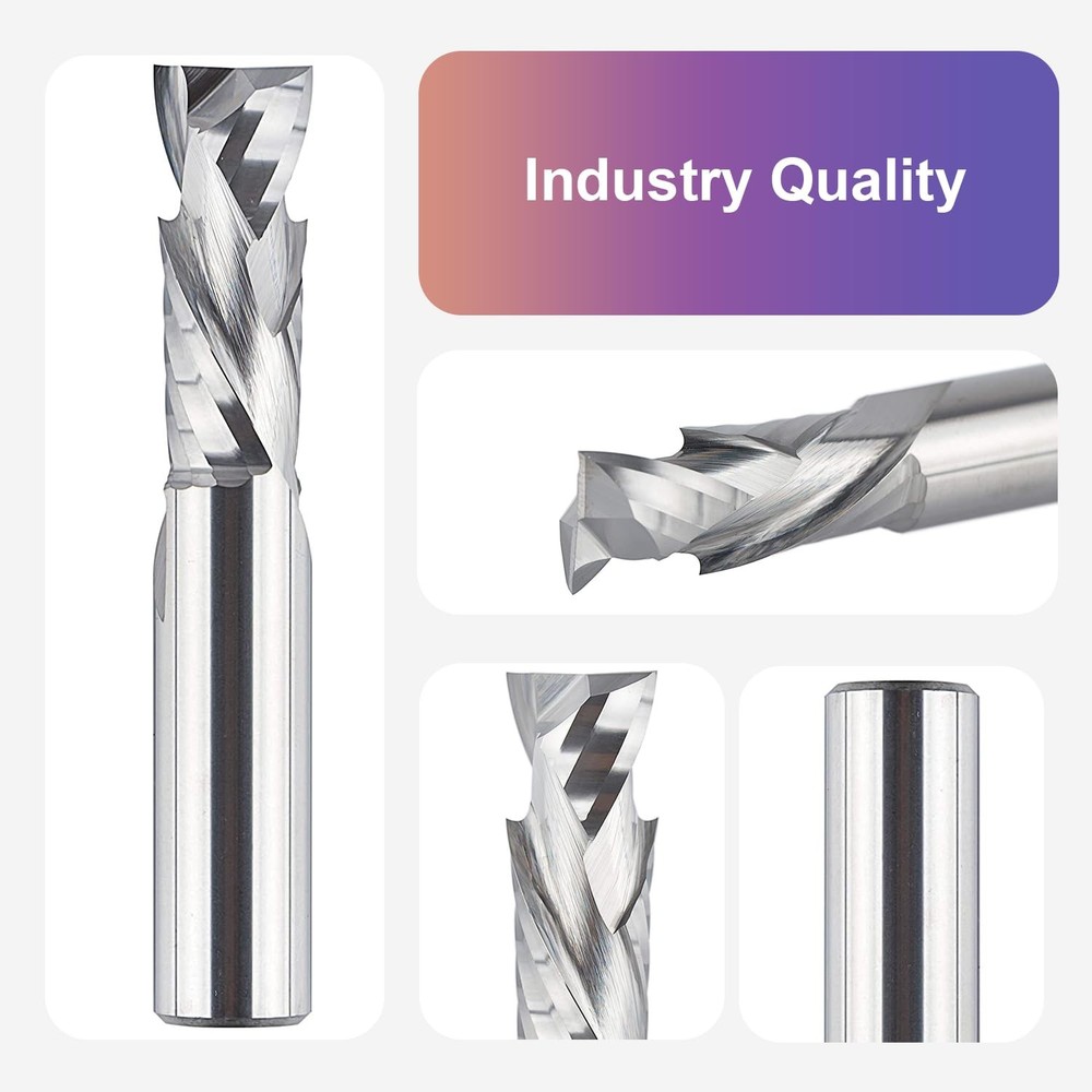 SpeTool Spiral Router Bits Up&Down Compression Bit 1/2 inch Cutting Diameter Lon