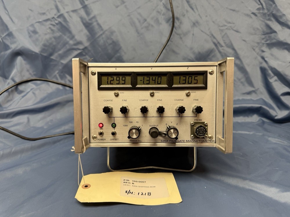 APPLIED PHYSICS SYSTEMS 520A FIUXGATE MAGNETOMETER
