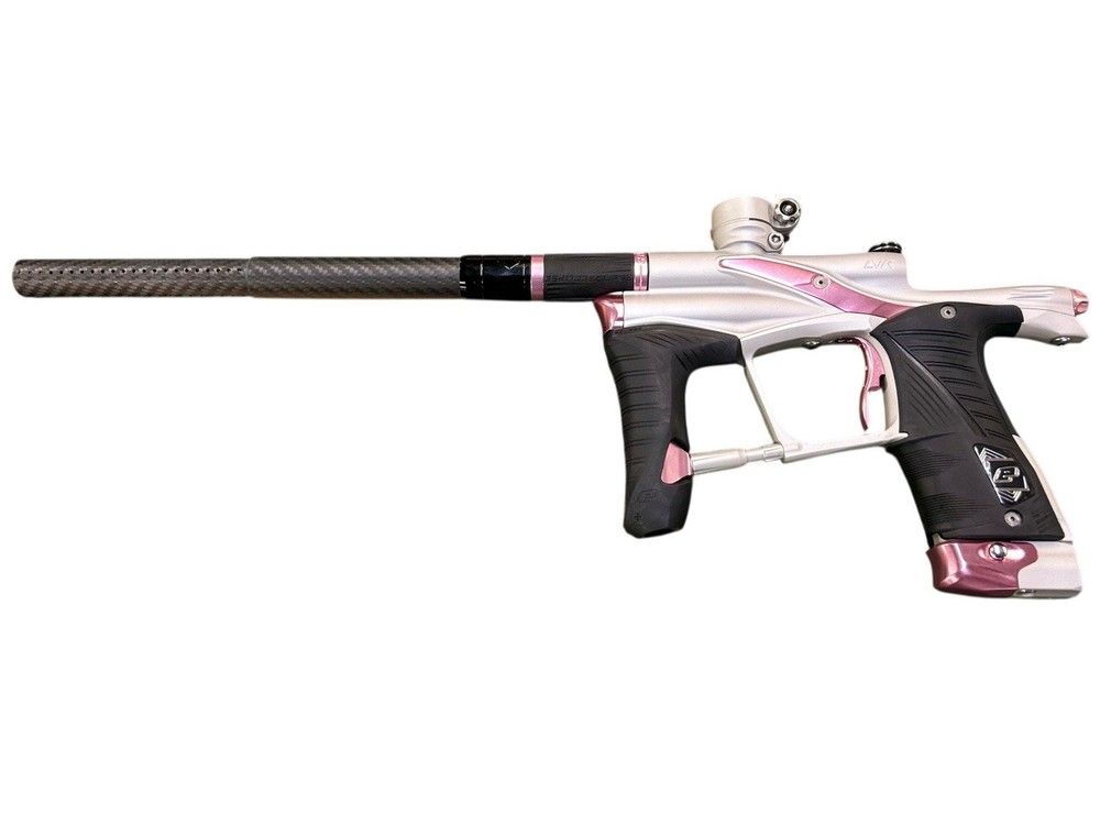 Used Planet Eclipse LVR Paintball Marker w/ Case - White/Pink