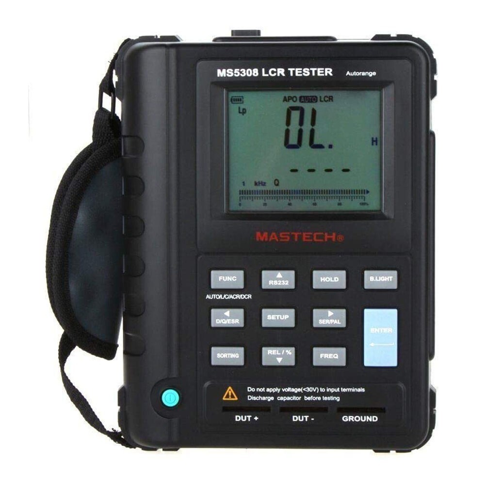MS5308 100KHZ Smart Auto Rang Digital LCR Meter with Serial and Parallel Test