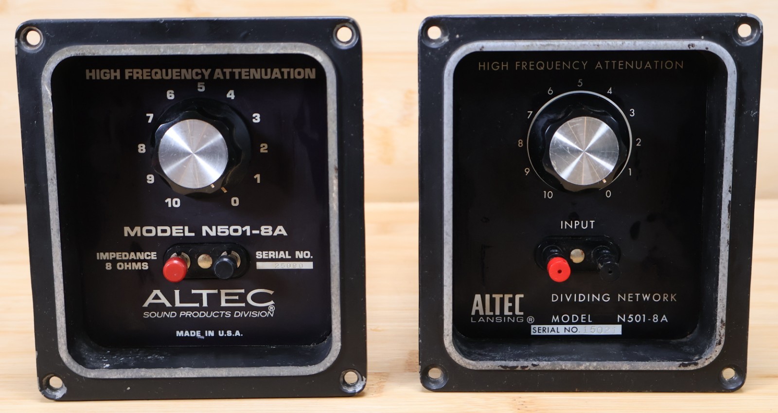 Vintage Altec Lansing N501-8A Dividing Network Crossover High Frequency (Pair)
