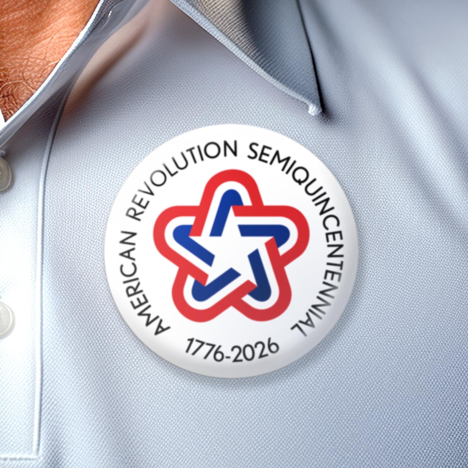 USA 250 - 25-pack Buttons - Revolution Assorted Designs 1776-2026 250th