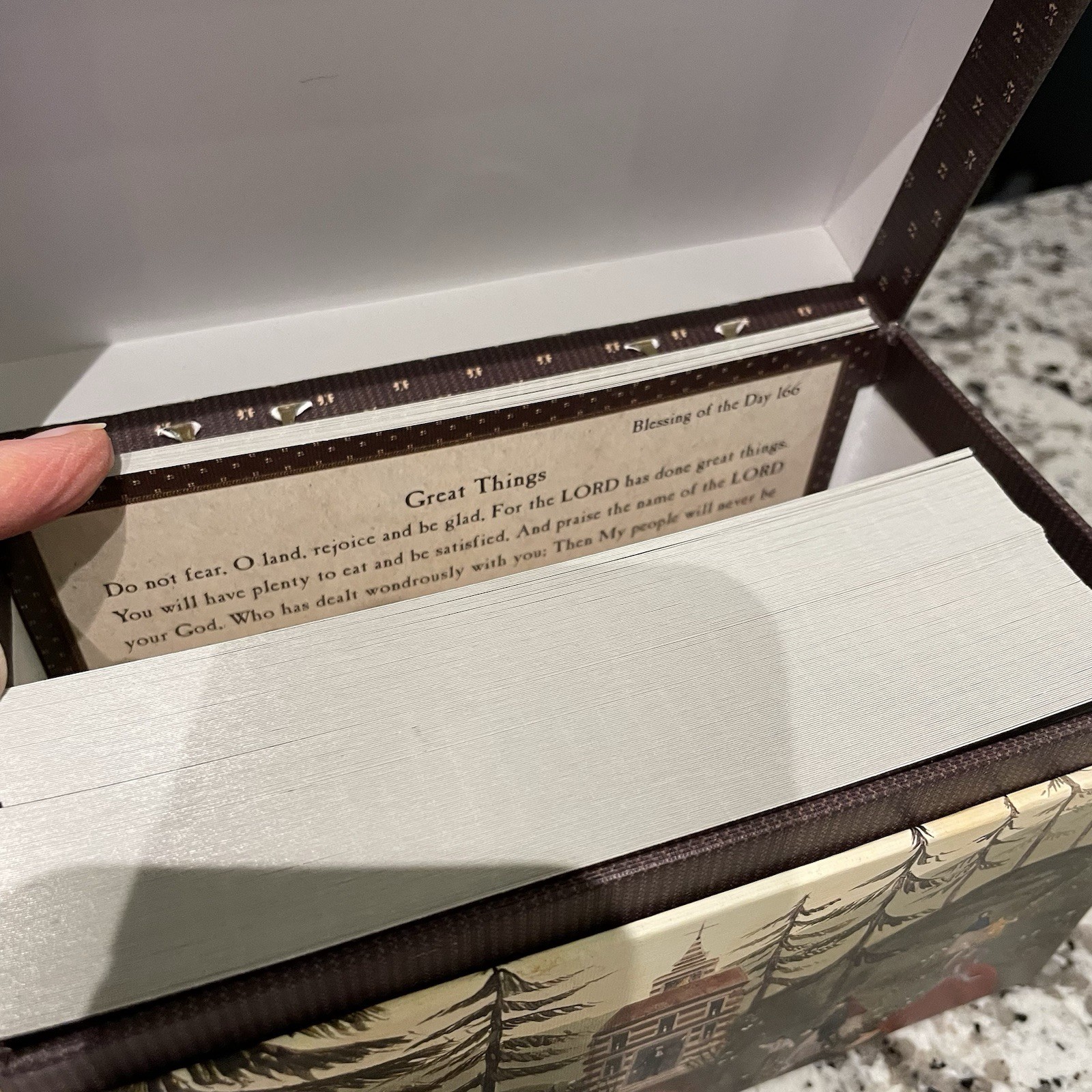 Legacy Of Faith Daily Blessings Box of 365 Daily Scripture Blessing Cards