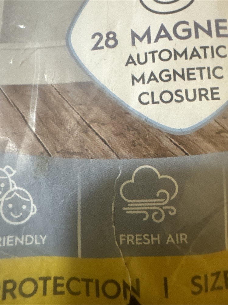Augo Magnetic Screen Door 38X83 NWT Easy To Install
