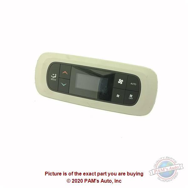 Used A/C Selector Switch fits: 2017 Chrysler Pacifica rear w/o automatic tempera
