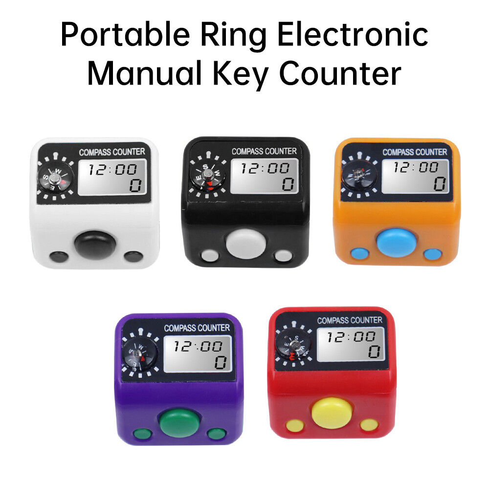 Digital Finger Counter Electronic Tally Ring Counter Handheld Button Counter