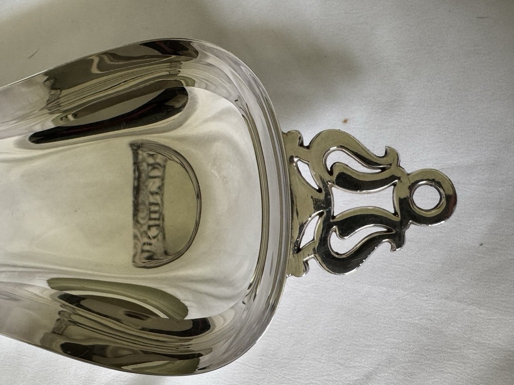 Sheffield Silverplate Handled Bread Tray Serving Dish 17” x 4”