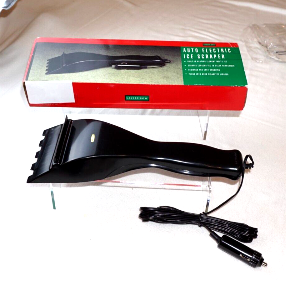 Saville Row 12V Auto Electric Windshield Window Heated Ice Scraper Winter