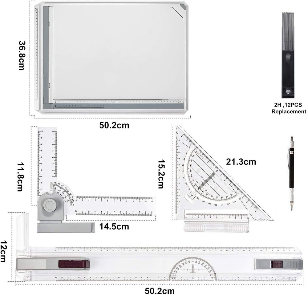 Metric A3 Drawing Board Drafting Table Multifunctional Drawing Board Table with