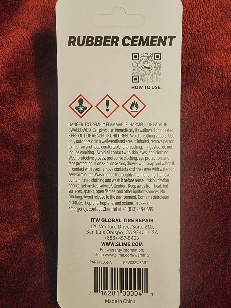 slime rubber cement