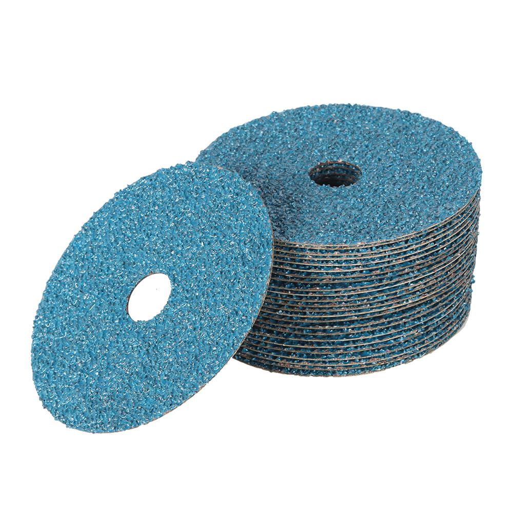25 Pack 5Inch x 7/8Inch 24 Grit Zirconia Resin Fiber Grinding And Sanding Disc