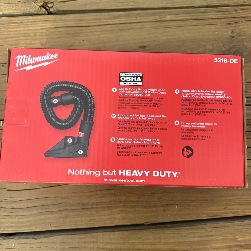 Milwaukee 5318-de SDS Max Chisel Boot Dust Extraction Attachment