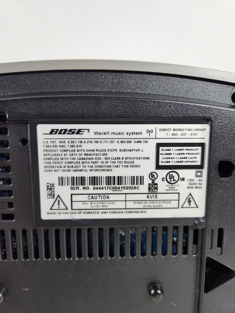 Bose Wave Music System CD Player Model With Multi CD Changer Remote Tested