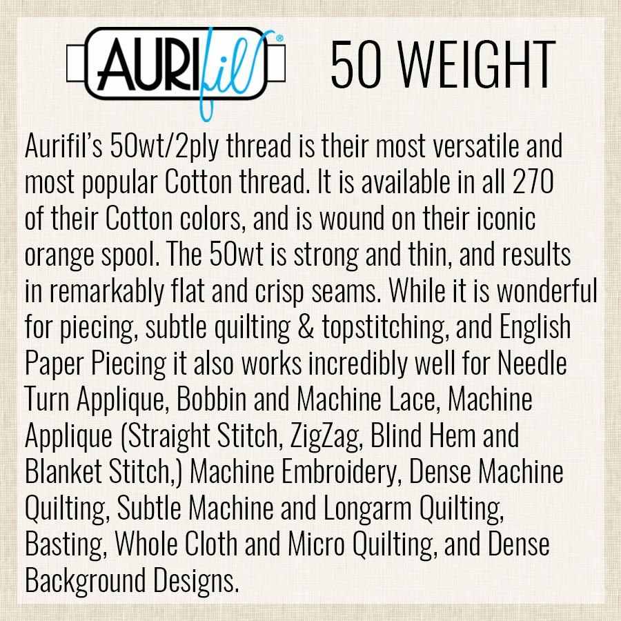 Rust 2355 | 50wt Large Spool 1300M / 1422Y | Aurifil