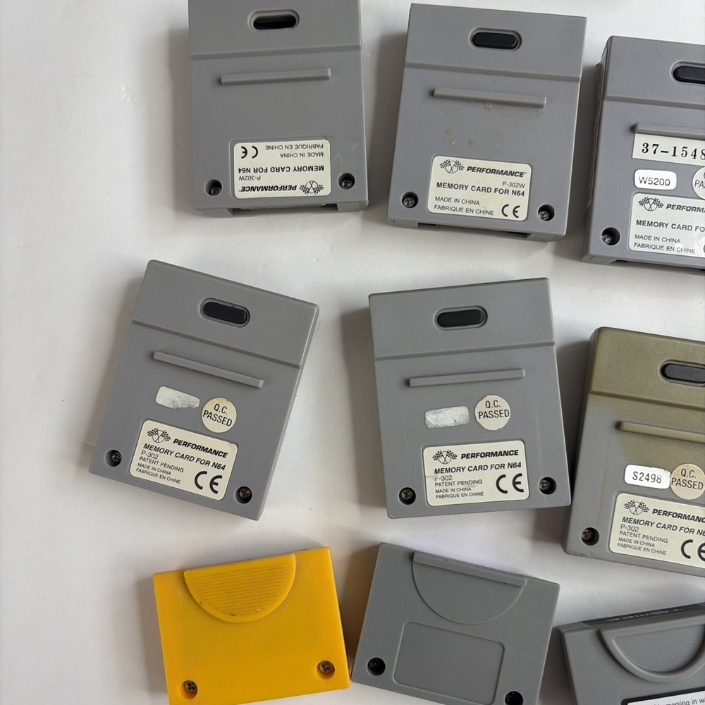 Memory Card Plus Lot Bundle Nintendo 64 N64 by Performance
