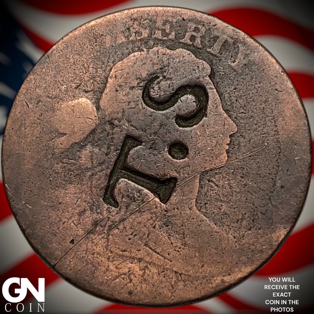 NO DATE Draped Bust Large Cent Z0595
