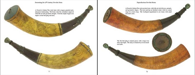 Recreating the 18th Century Powder Horn Book Gunpowder Scrimshaw How-To Sibley