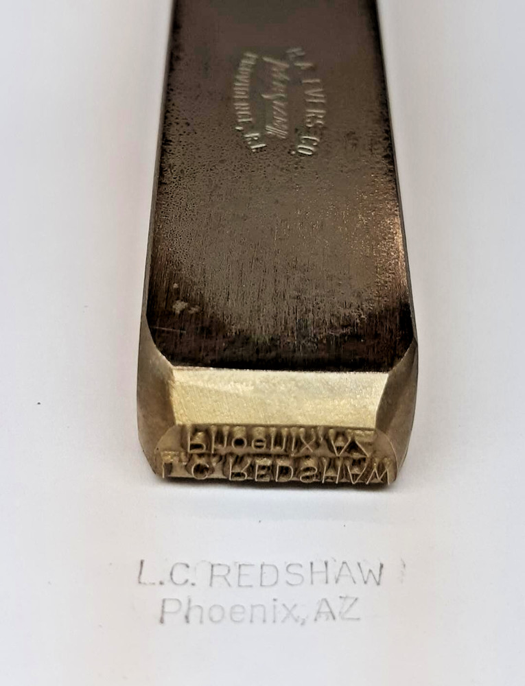 EverStamp Custom Blacksmith Touchmark Stamp H.A. Evers Co. Bladesmith Tools