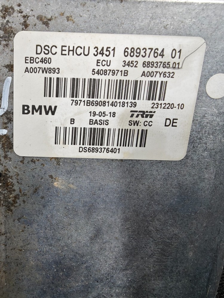 BMW 5 SERIES G30 G31 ABS PUMP CONTROL MODULE 6893764