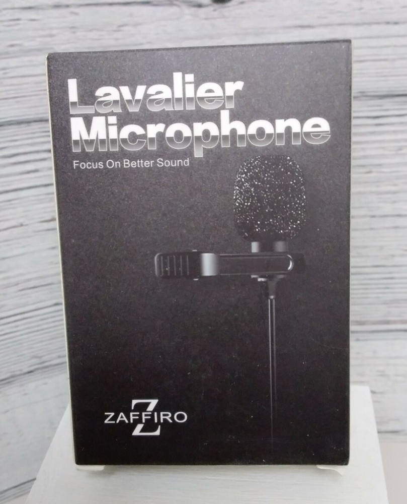 NEW Zaffiro Lavalier Microphone Black