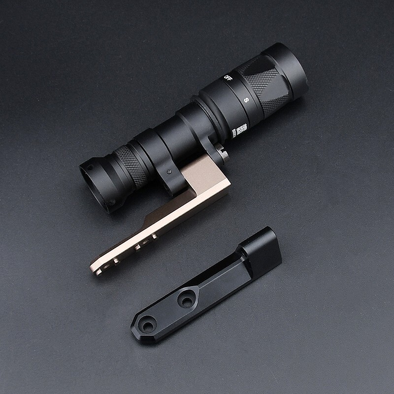 WADSN M340 M640 Flashlight Mount Base For MLOK KEYMOD Rail