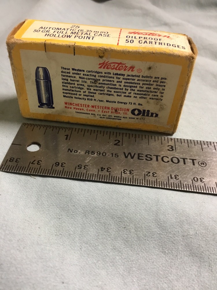 western 25 auto box EMPTY BOX