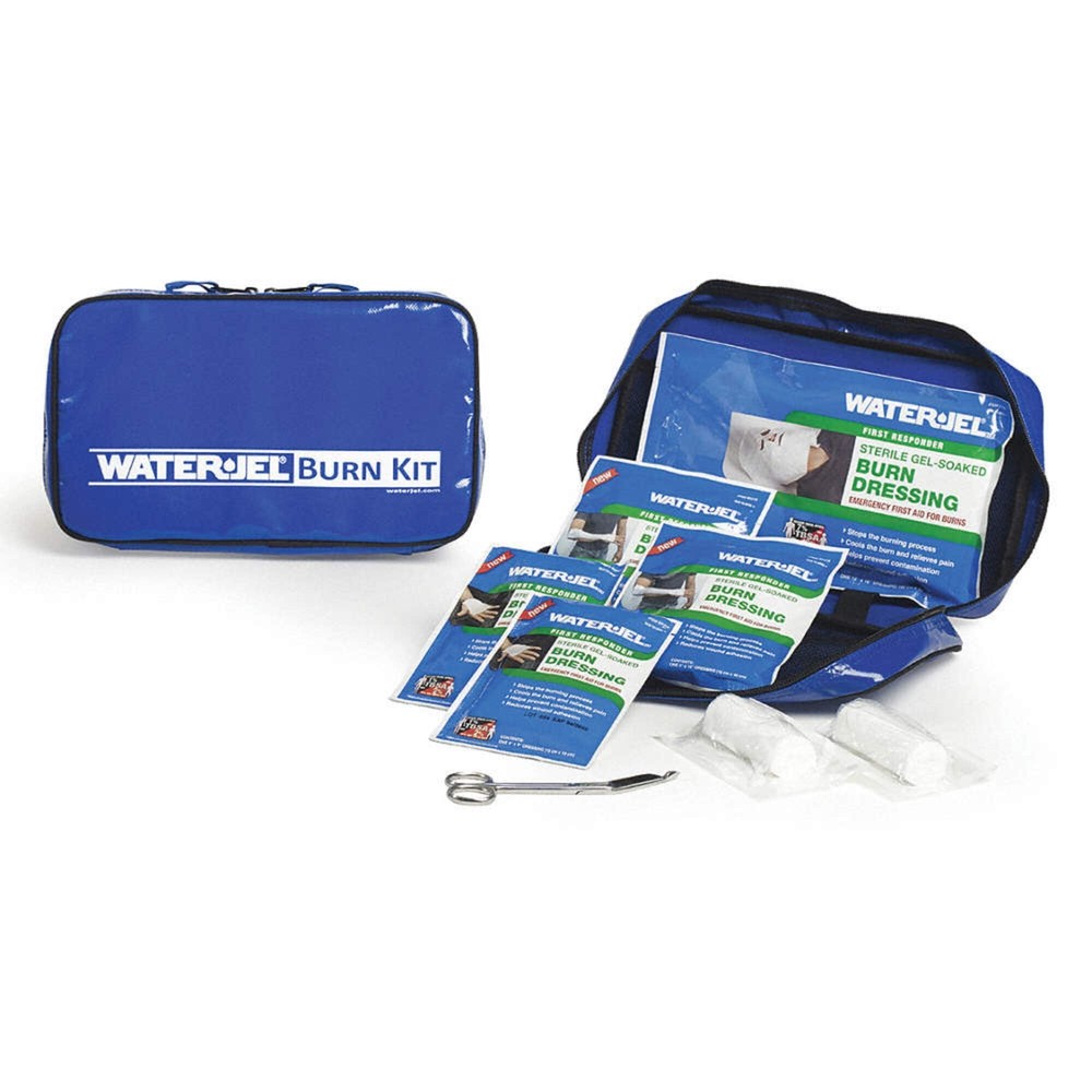 Burn Care Kit Vinyl Case Blue 9" H