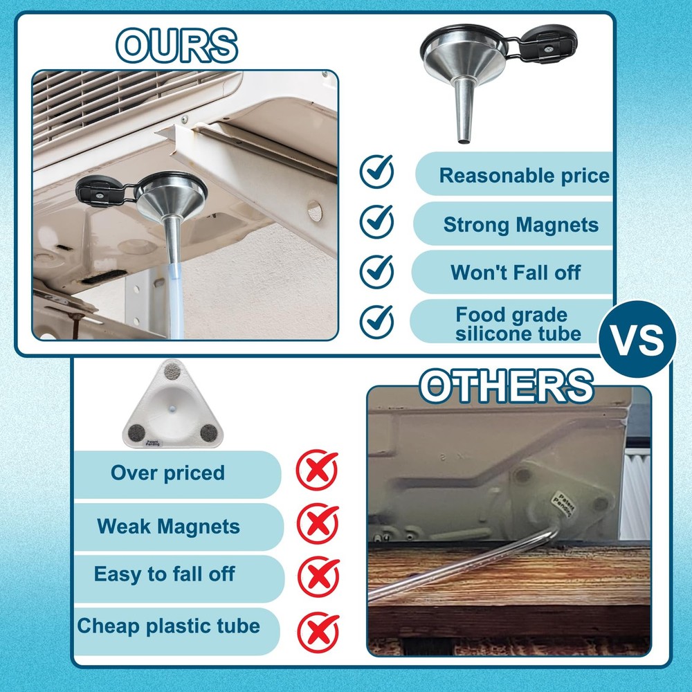 8Ft Magnetic Window Conditioner Drain Kit Universal Portable Conditioner Drai...