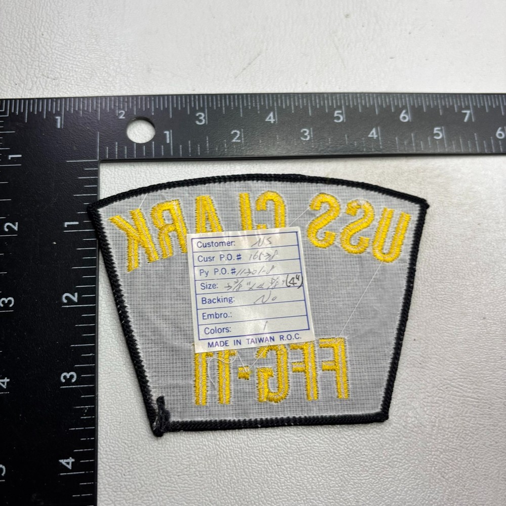 US NAVY SHIP USS CLARK FFG-11 Hat Patch 50D3