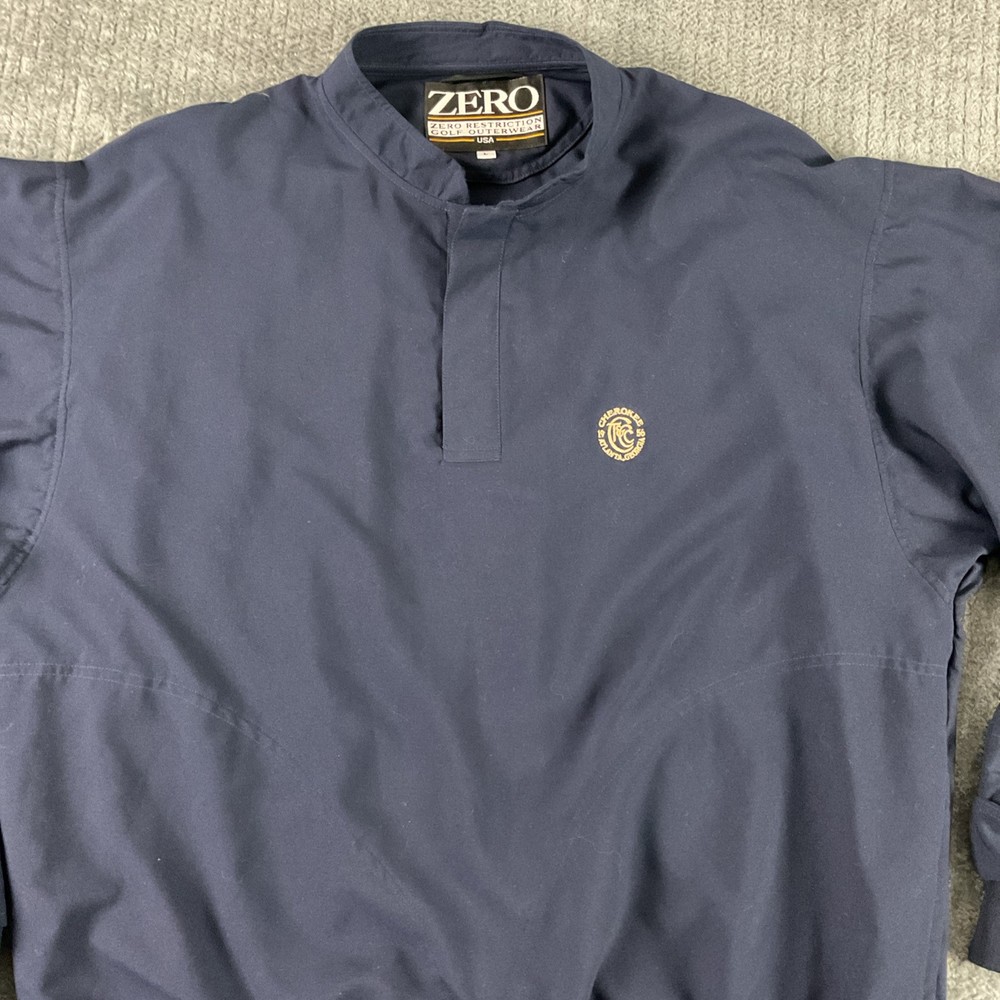 Zero Restriction Jacket Mens Large Windbreaker Golf 1/4 Snap Pullover