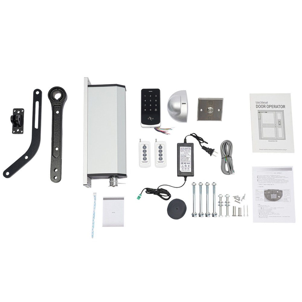 Automatic Swing Gate Opener Electric Door Operator Closer System w/ Remotes