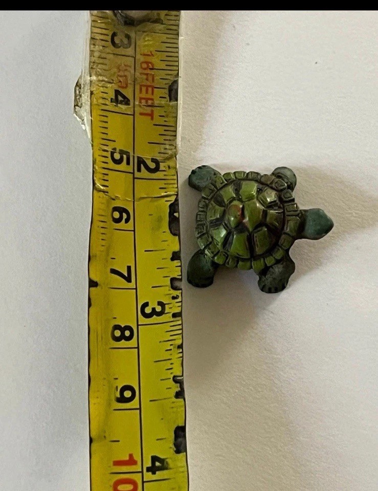 Tiny Turtle Miniature Mini Figure Figurine 3/4”
