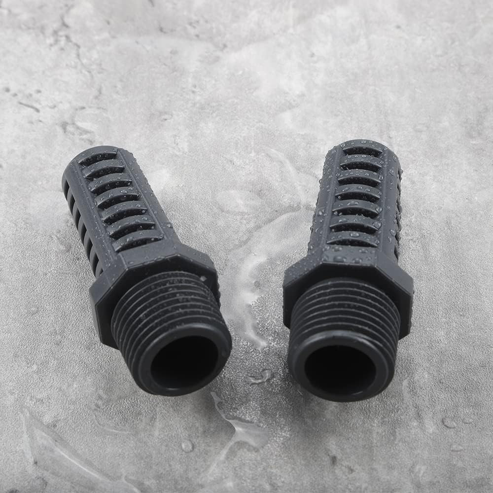 1/2 Inch Threaded Suction/Overflow Strainer, Screen Strainer 1/2 Inch (2 Pack)
