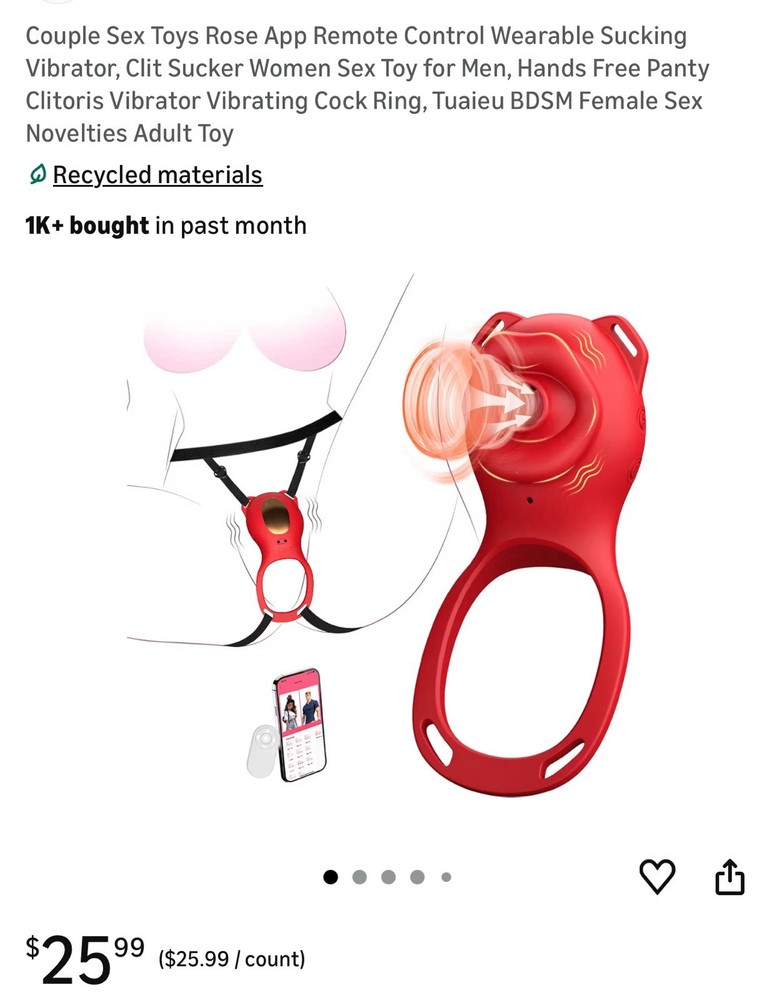 Rose App Remote Controlled Vibrator
