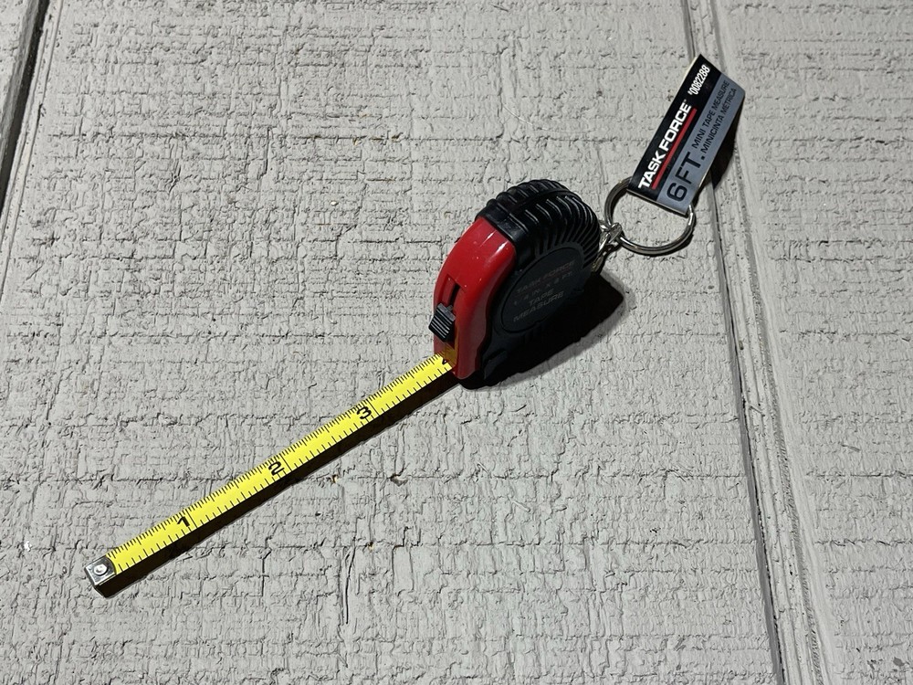 Task Force 1/4 IN. - 6 FT. Key Chain Tape Measure NEW!!!!!!!!!!!!!!!!!!!!!!!!!!!