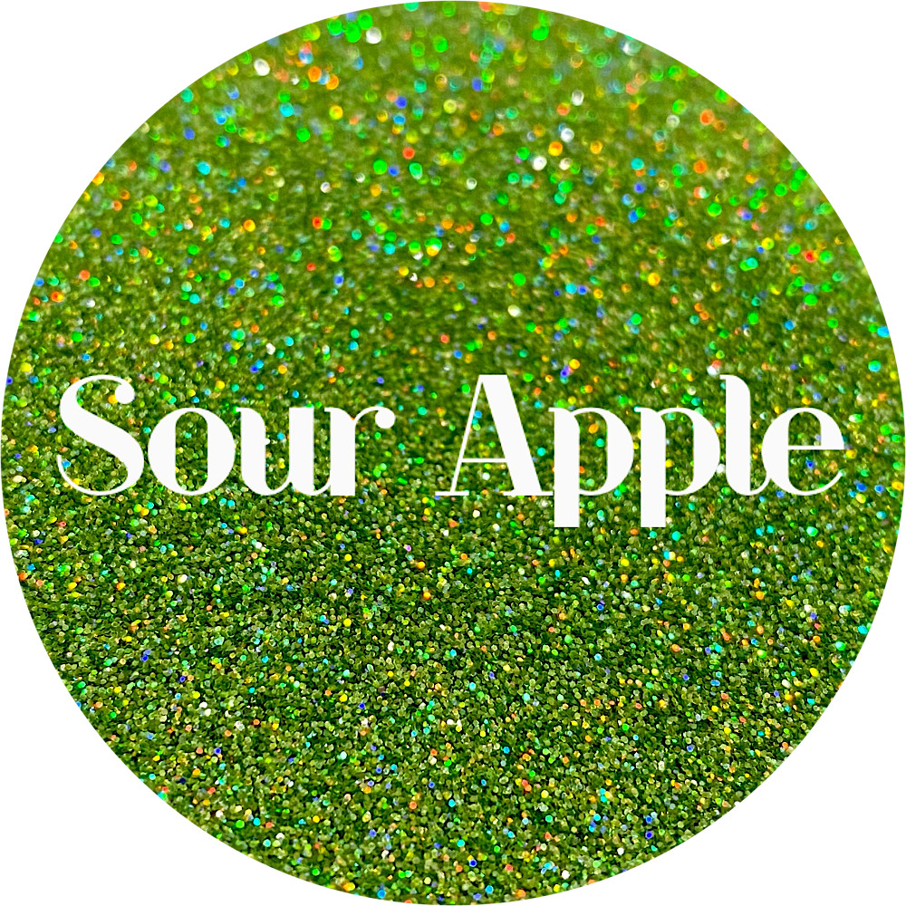 Premium Polyester Glitter - Green Holographic
