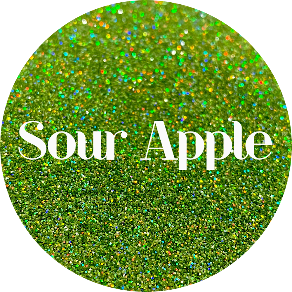 Premium Polyester Glitter - Green Holographic