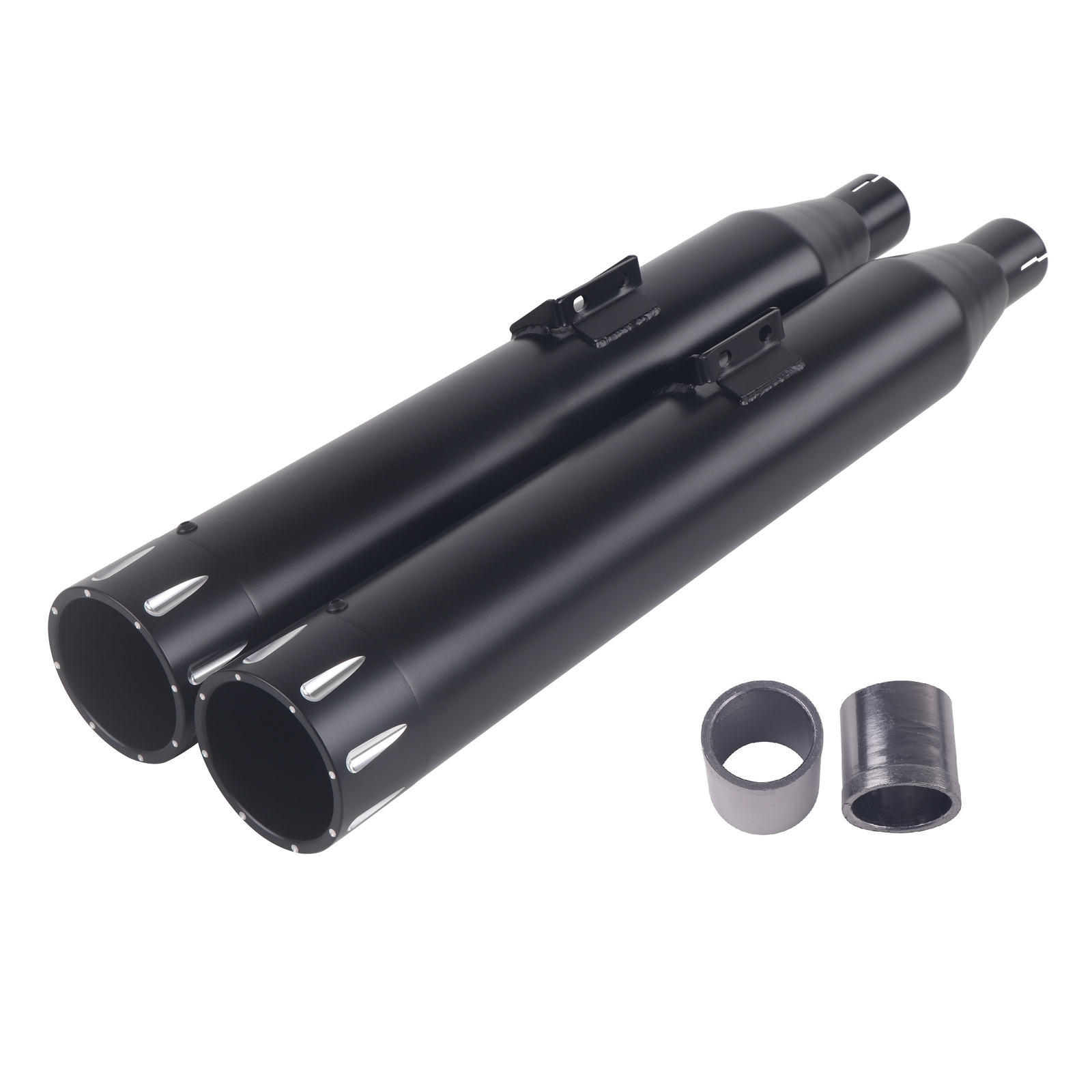 SHARKROAD 3.5" Slip On Mufflers  Exhaust for 18- UP Softail M8 Premium Black