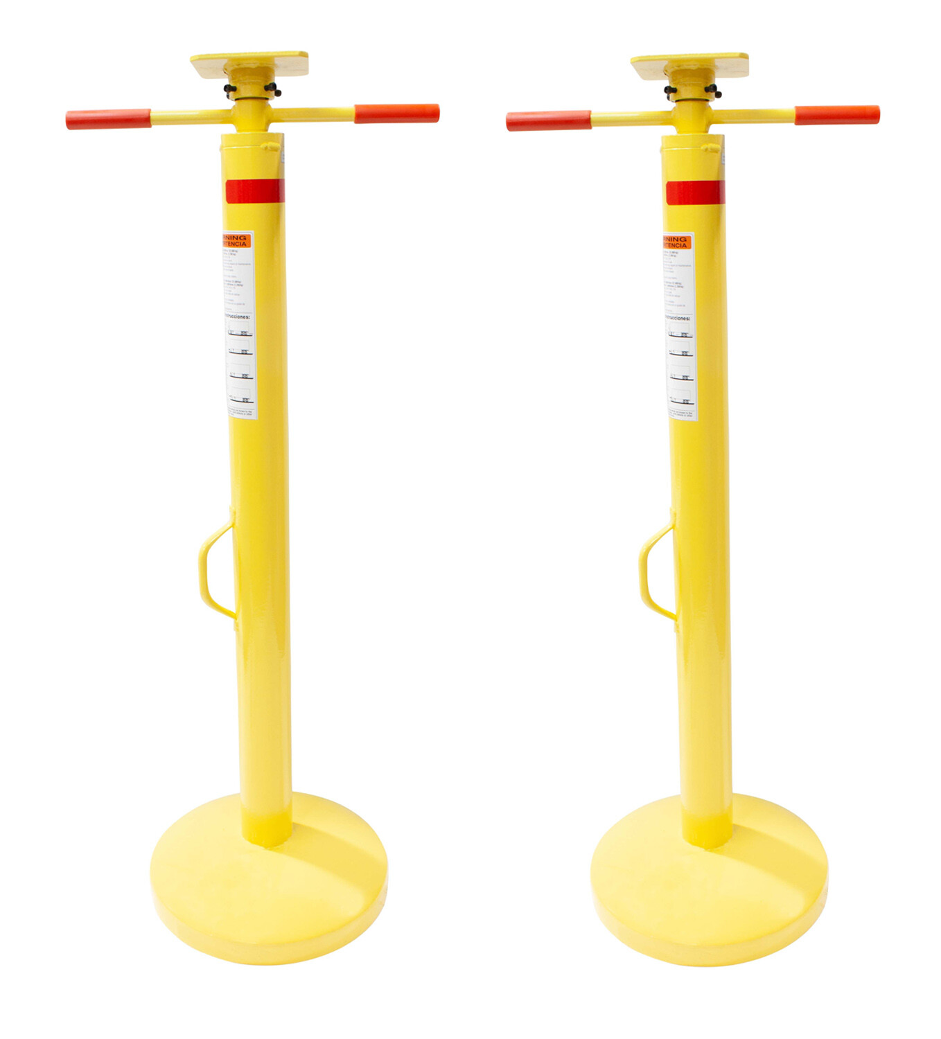 (2 Pack) Semi Trailer Stabilizing Jack Stand 50,000 Lbs Static Capacity