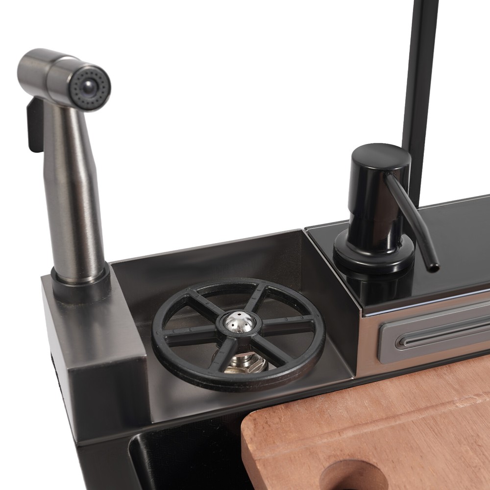 Sink Kitchen Sink Digital Display Stainless Steel Sink Kitchen Sink Rectangular