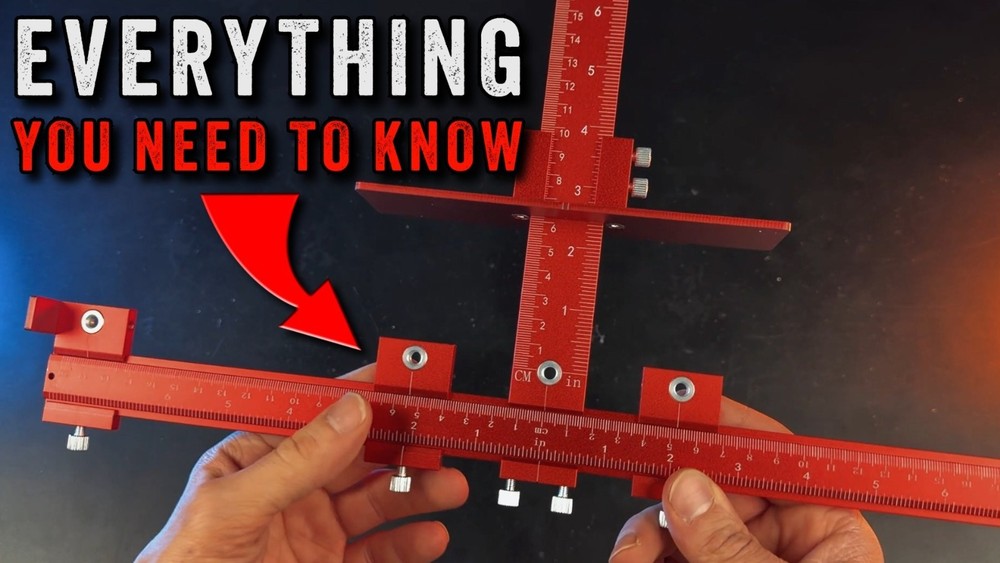 Aluminum Cabinet Hardware Jig Tool for Handles Pulls Knobs, Cabinet Pull Jig