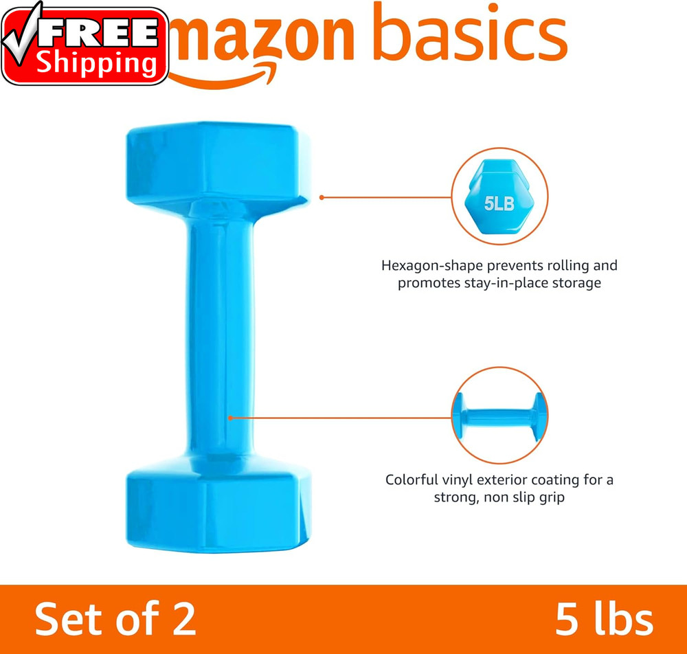 Vinyl Coated Dumbbell Hand Weights