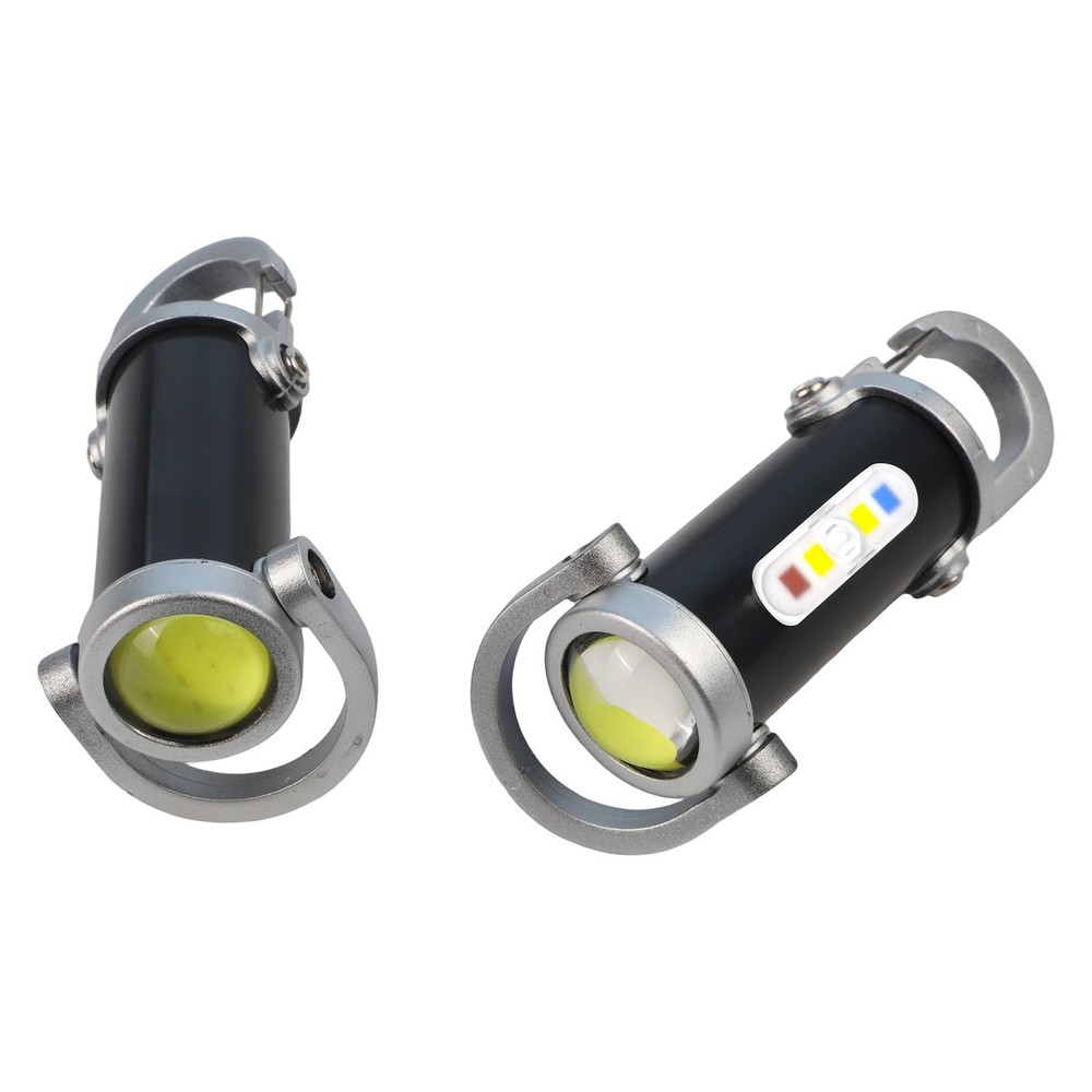 Portable Keychain Flashlight with Waterproof Features and USB Charging