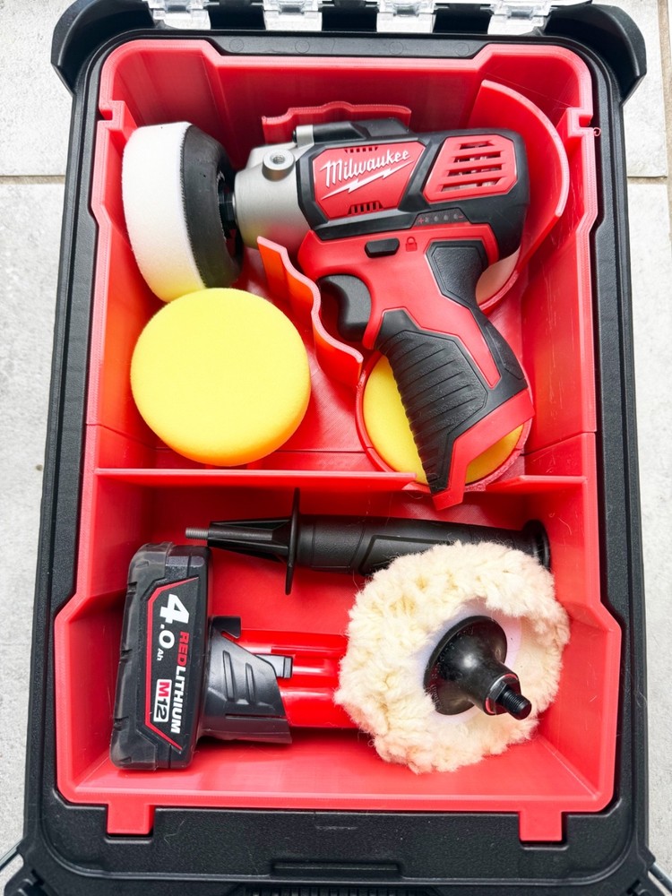 Milwaukee Packout Compact Organiser INSERT Compatible for M12BPS Polisher/Sander