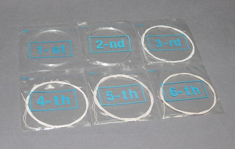 6Sets Alice UD OUD Strings Clear Nylon Silver-Plated Copper Wound 11 Strings
