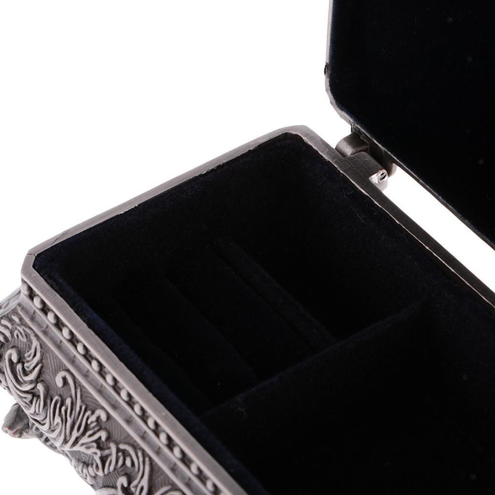 Velvet Interior Jewelry Box Container Rectangle Shape with