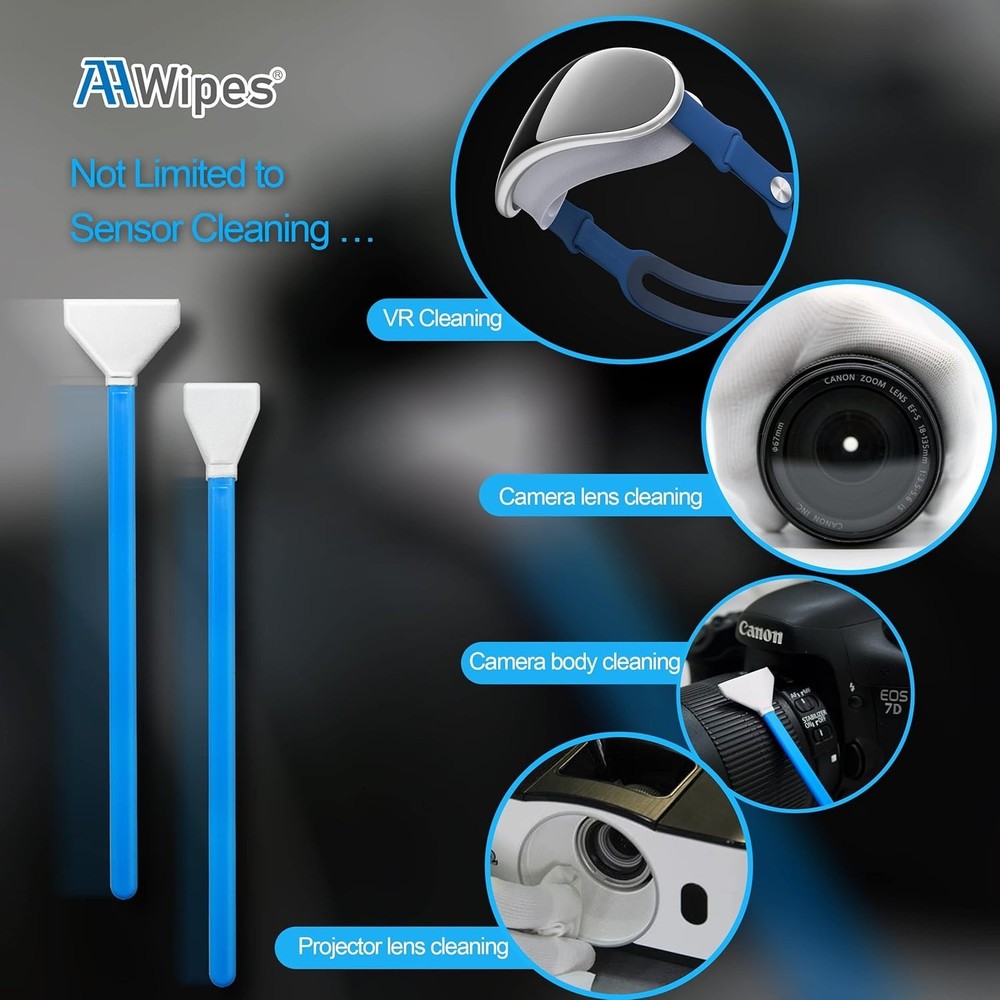 Professional Microfiber Sensor Cleaning Swabs for APS-C Cameras - 20 Swabs