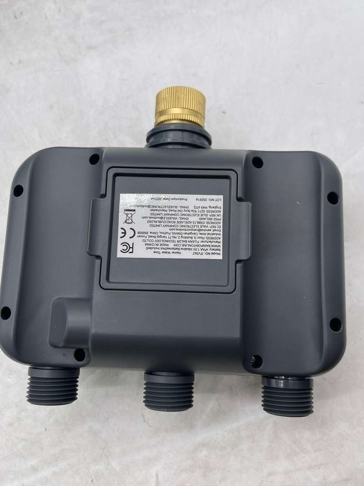 RAINPOINT 3-Zone Sprinkler Timer w/ Brass Inlet LCD Automatic Watering System-OB